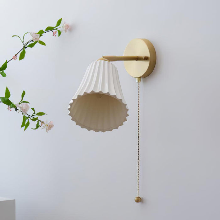Trumpet Ceramic Wall Light-DWHOME
