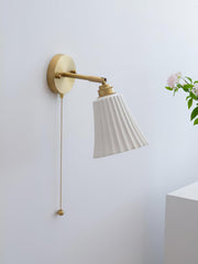 Trumpet Ceramic Wall Light-DWHOME