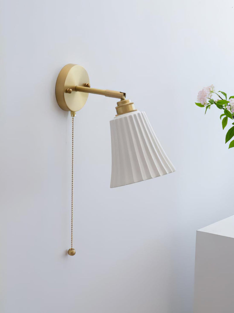 Trumpet Ceramic Wall Light-DWHOME