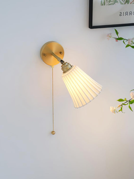 Trumpet Ceramic Wall Light-DWHOME