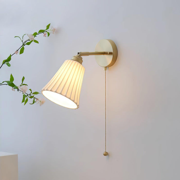 Trumpet Ceramic Wall Light-DWHOME