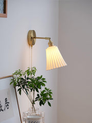 Trumpet Ceramic Wall Light-DWHOME