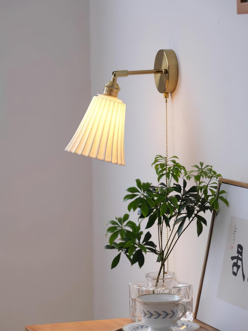 Trumpet Ceramic Wall Light-DWHOME