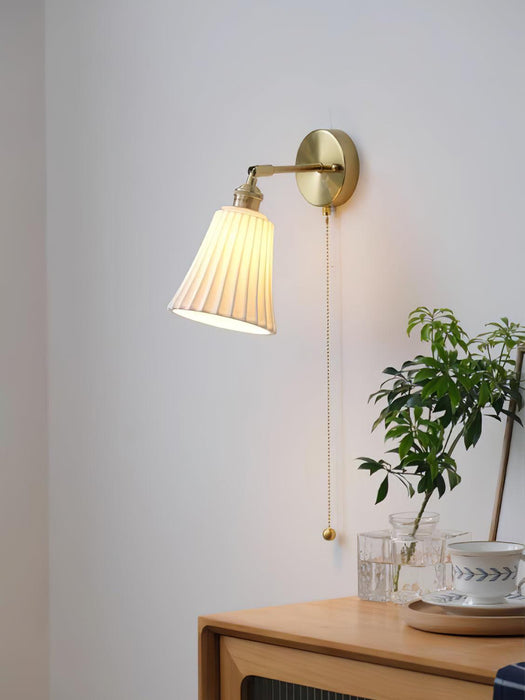 Trumpet Ceramic Wall Light-DWHOME