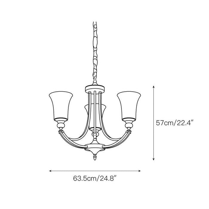Tuileries Glass Chandelier-DWHOME