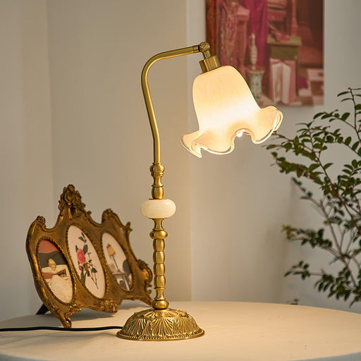 Tulip Brass Table Lamp-DWHOME
