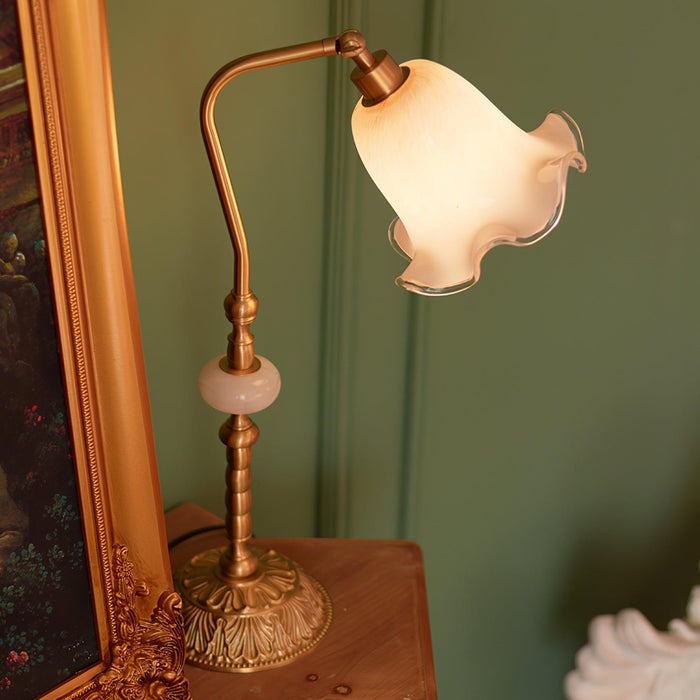 Tulip Brass Table Lamp-DWHOME