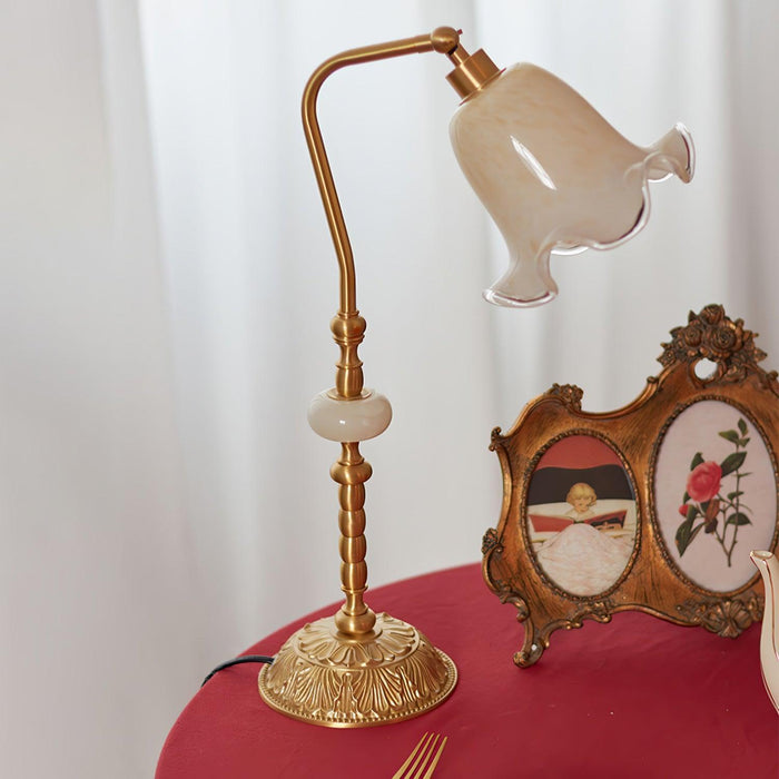 Tulip Brass Table Lamp-DWHOME