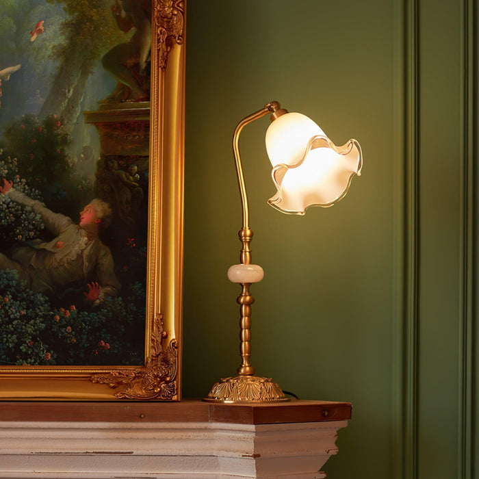 Tulip Brass Table Lamp-DWHOME