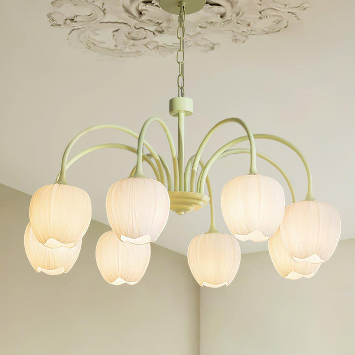 Tulip Matcha Chandelier - DWHOME