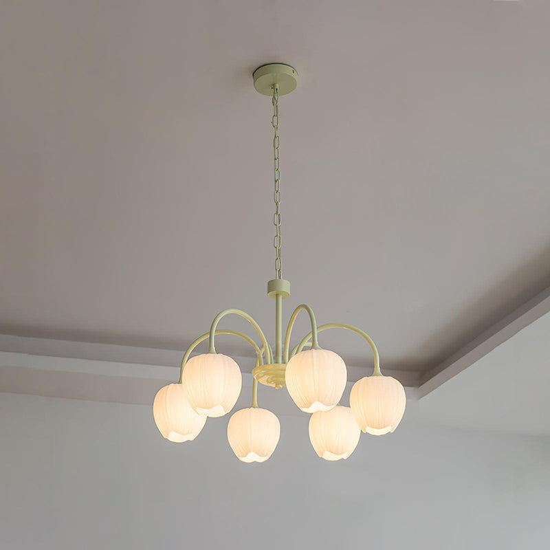 Tulip Matcha Chandelier-DWHOME