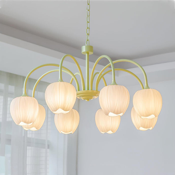 Tulip Matcha Chandelier - DWHOME