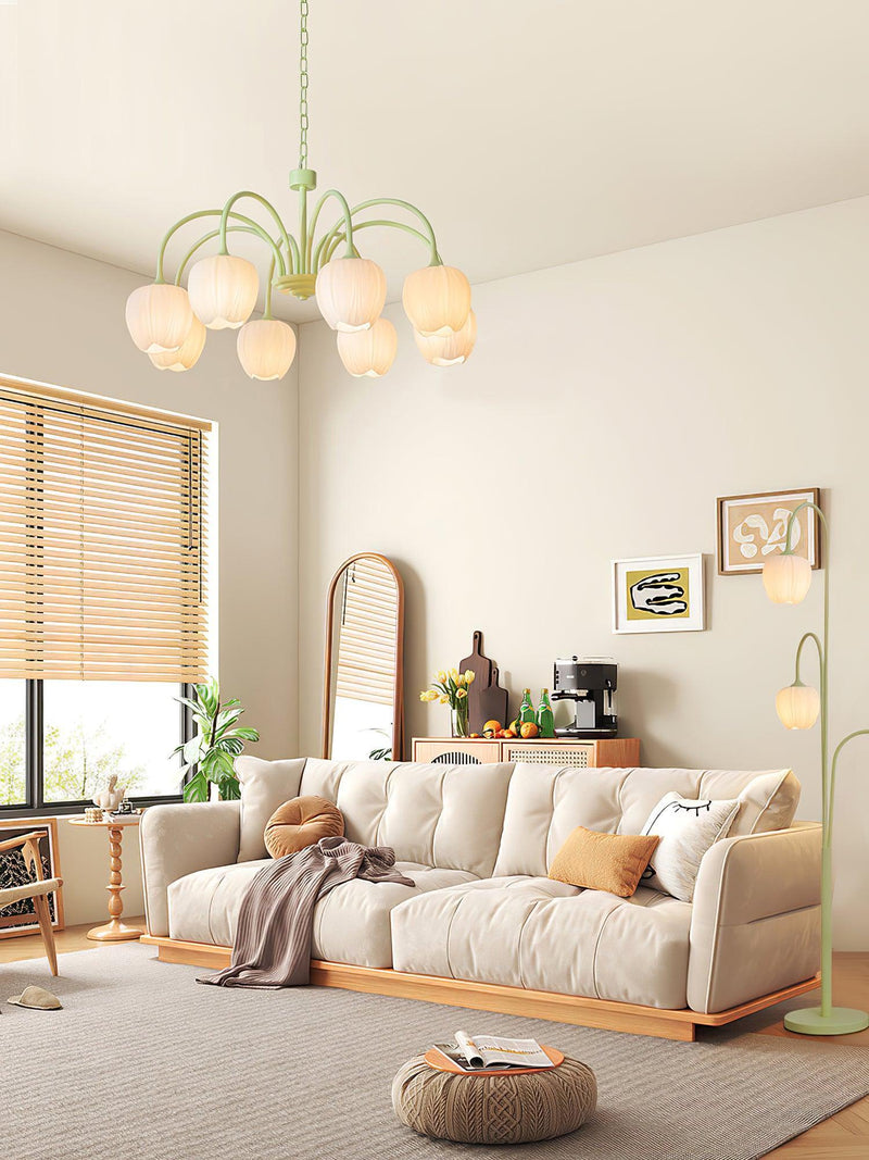 Tulip Matcha Chandelier-DWHOME