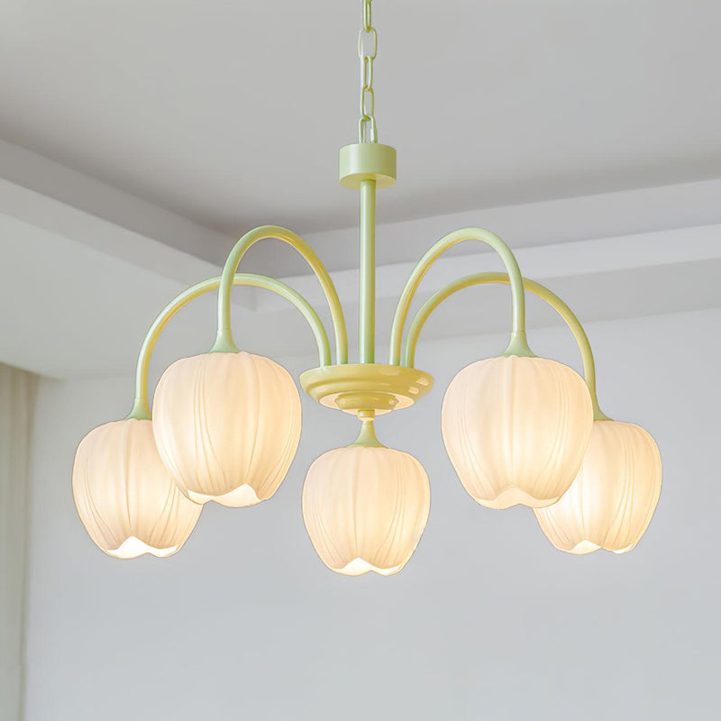 Tulip Matcha Chandelier-DWHOME
