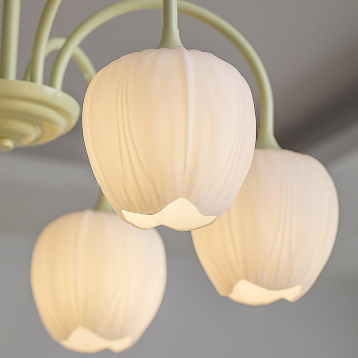 Tulip Matcha Chandelier - DWHOME