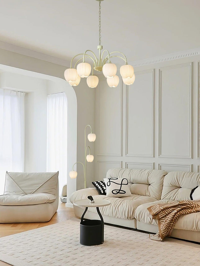 Tulip Matcha Chandelier-DWHOME