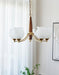 Tulips Glass Wood Chandelier - DWHOME