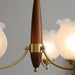 Tulips Glass Wood Chandelier - DWHOME