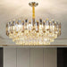 Tuna Luxury Modern Crystal Round Chandelier-DWHOME