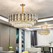 Tuna Luxury Modern Crystal Round Chandelier-DWHOME