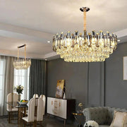 Tuna Luxury Modern Crystal Round Chandelier-DWHOME
