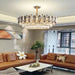 Tuna Luxury Modern Crystal Round Chandelier-DWHOME
