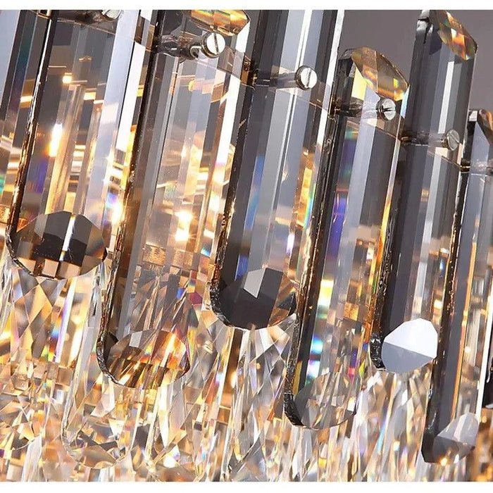 Tuna Luxury Modern Crystal Round Chandelier-DWHOME