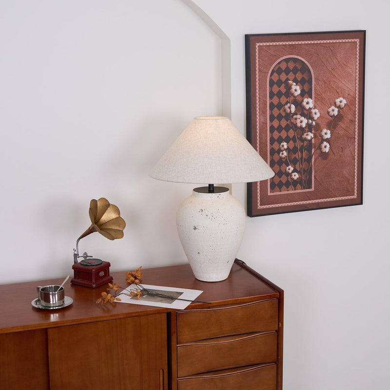 Lampe de table en pierre toscane - DWHOME