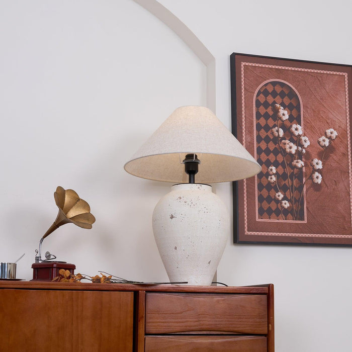 Tuscan Stone Table Lamp-DWHOME