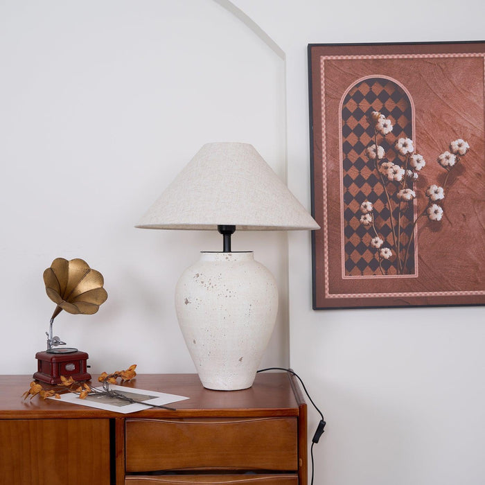 Tuscan Stone Table Lamp-DWHOME