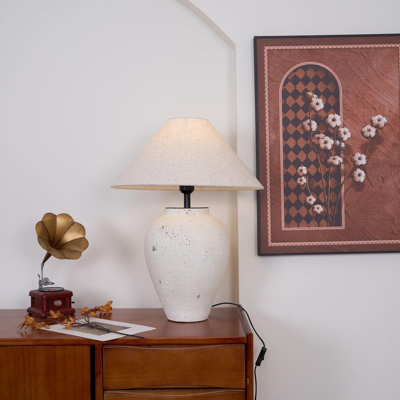 Lampe de table en pierre toscane - DWHOME