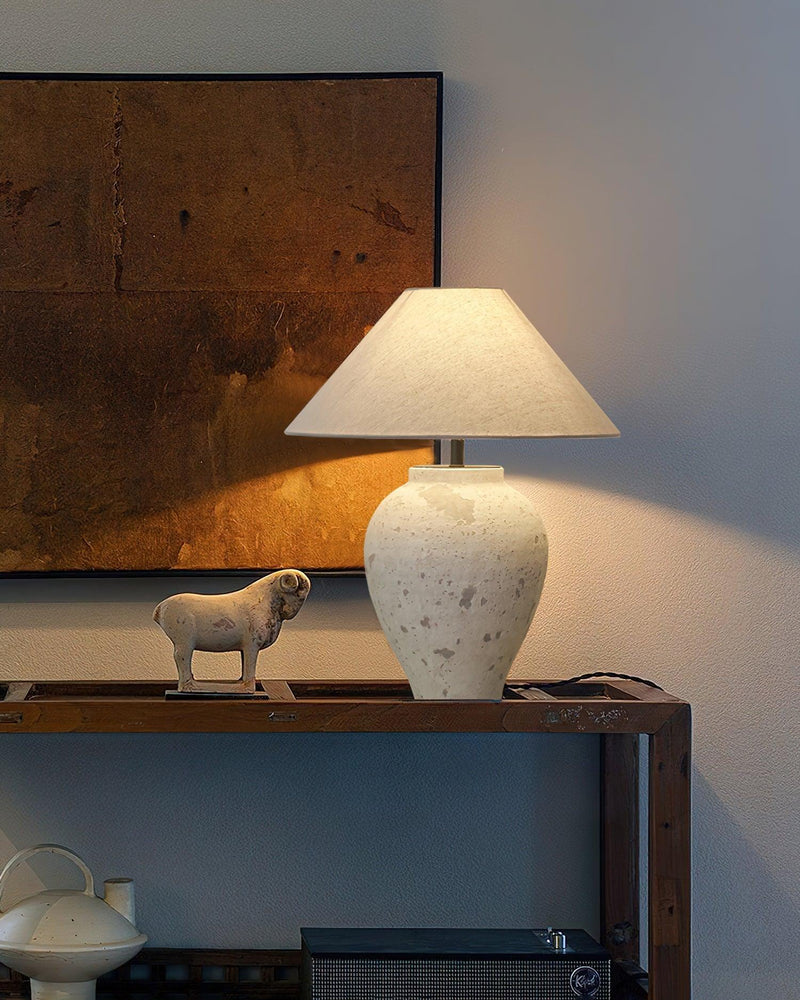 Lampe de table en pierre toscane - DWHOME