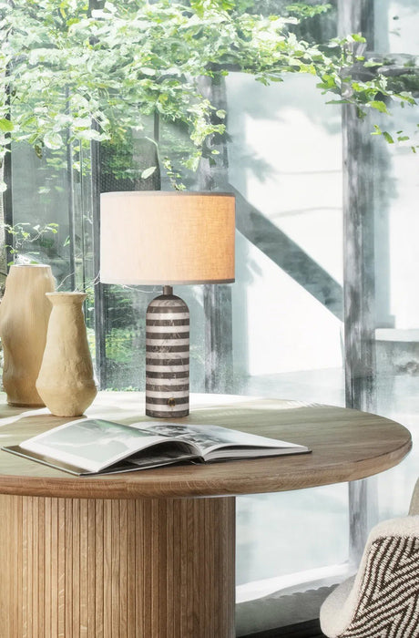 Tuxedo Marble Table Lamp-DWHOME