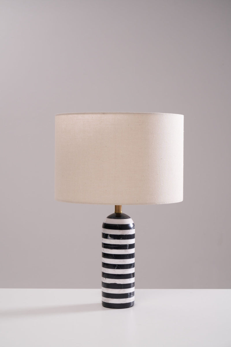 Tuxedo Marble Table Lamp-DWHOME