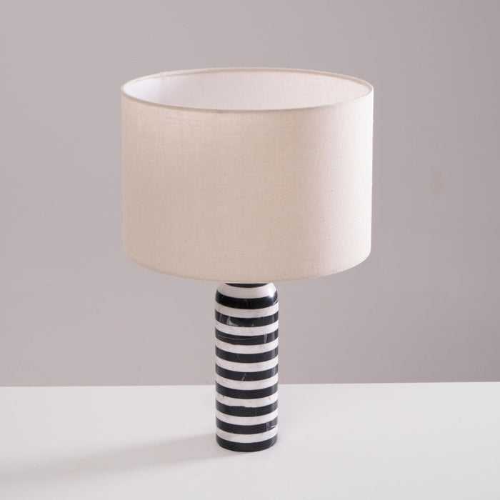 Tuxedo Marble Table Lamp-DWHOME