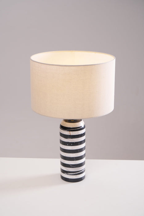 Tuxedo Marble Table Lamp-DWHOME