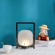 Black Twilight Lantern Table Lamp-DWHOME