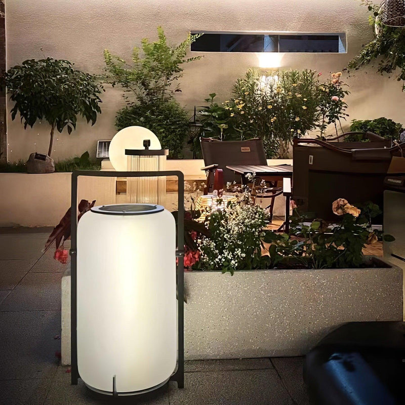 Twilight Lantern Solar Outdoor Table Lamp-DWHOME