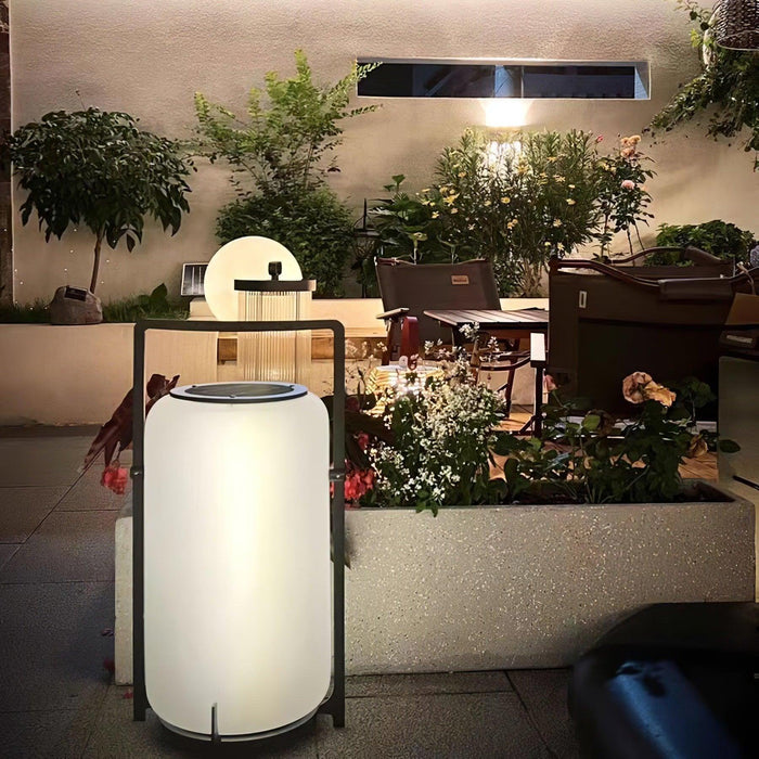 Twilight Lantern Solar Outdoor Table Lamp-DWHOME