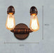 VIDAR Twin Head Wall Industrial Pipe Lamp - DWHOME