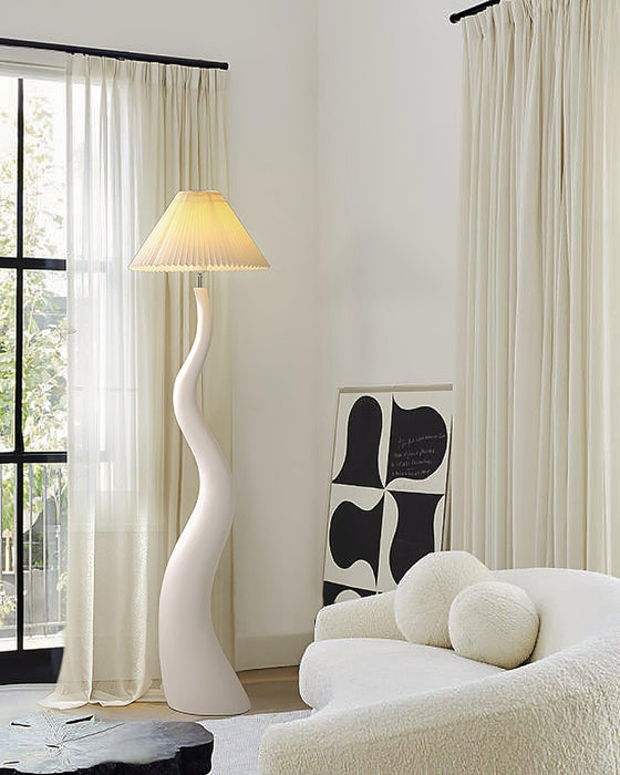 Twisted Pleated Floor Lamp-DWHOME
