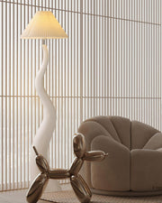 Twisted Pleated Floor Lamp-DWHOME