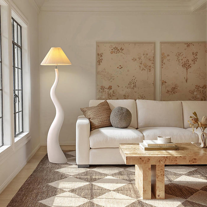 Twisted Pleated Floor Lamp-DWHOME