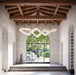 Twisted Ring Alabaster Chandelier-DWHOME