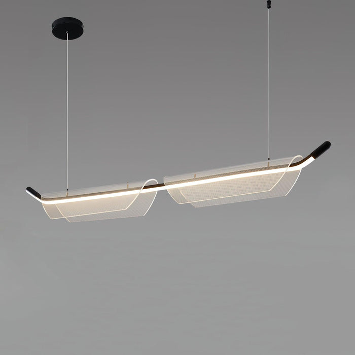 Two Boats Acrylic Pendant Light.