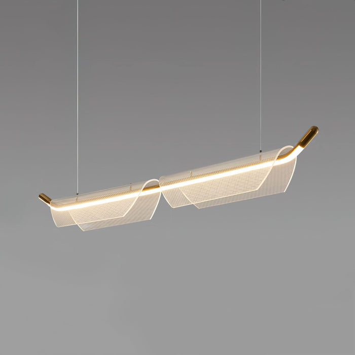 Two Boats Acrylic Pendant Light.