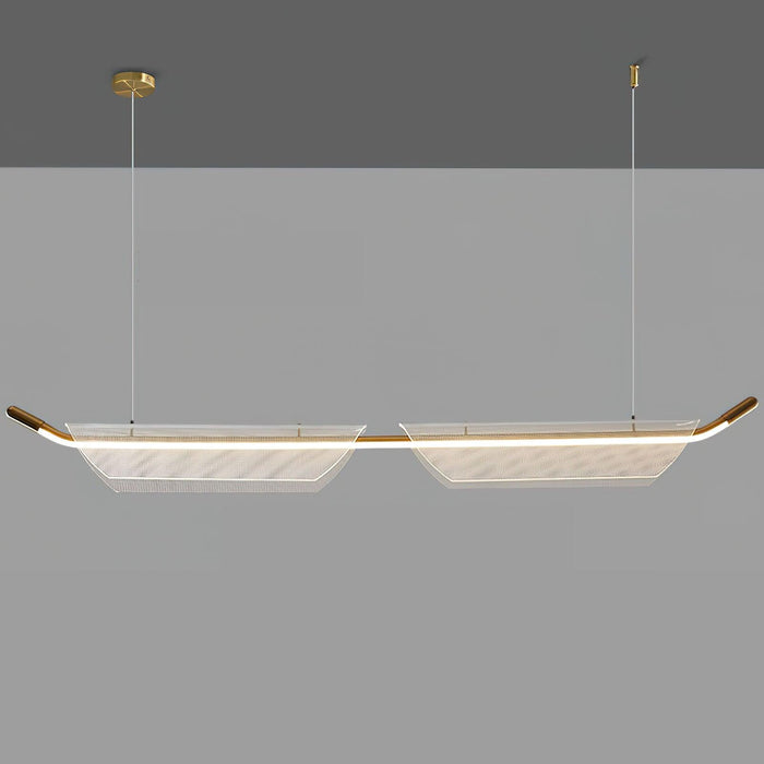 Two Boats Acrylic Pendant Light.