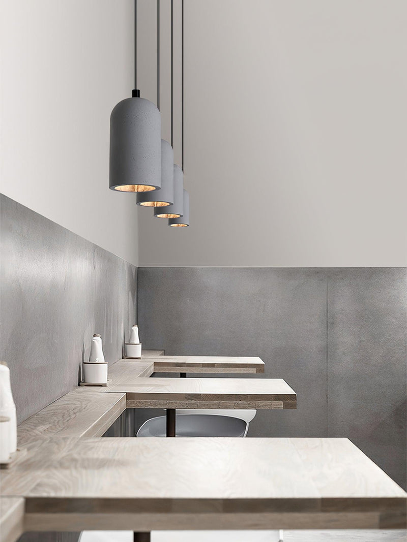 U Concrete Pendant Lamp-DWHOME
