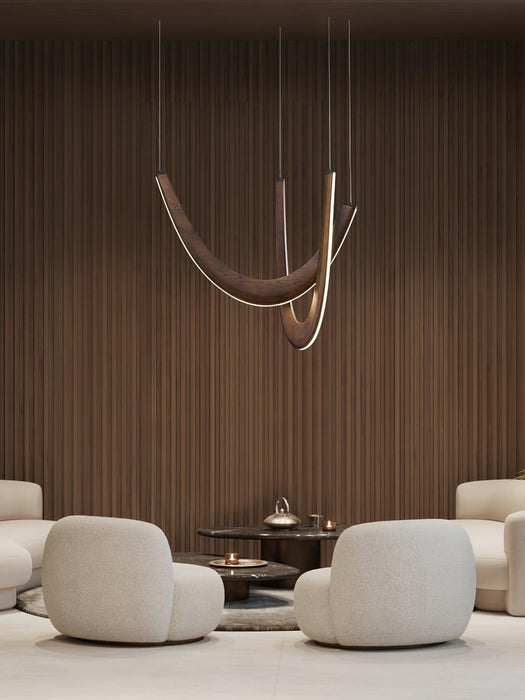 U Wooden Pendant Lamp-DWHOME