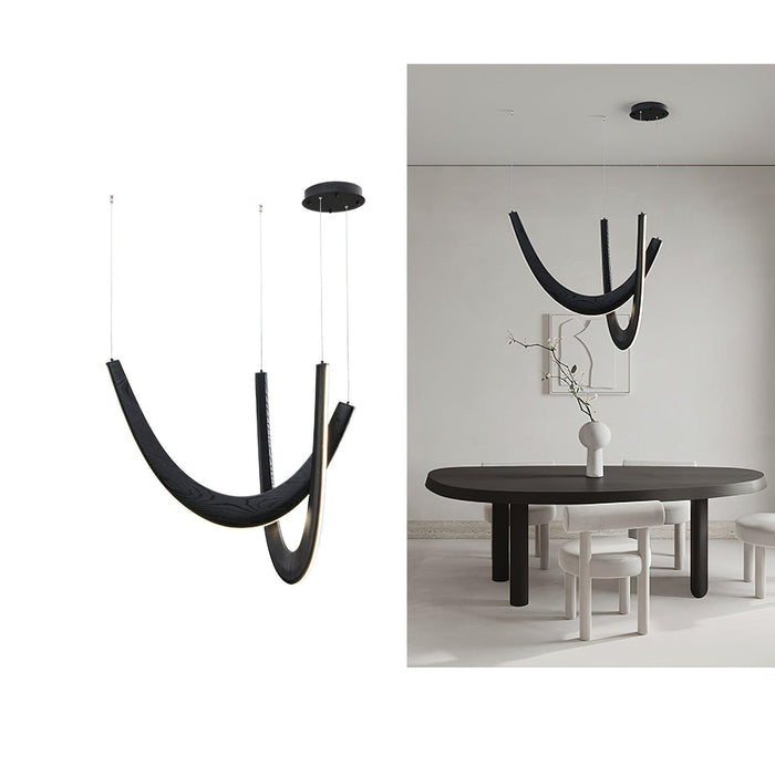 U Wooden Pendant Lamp-DWHOME